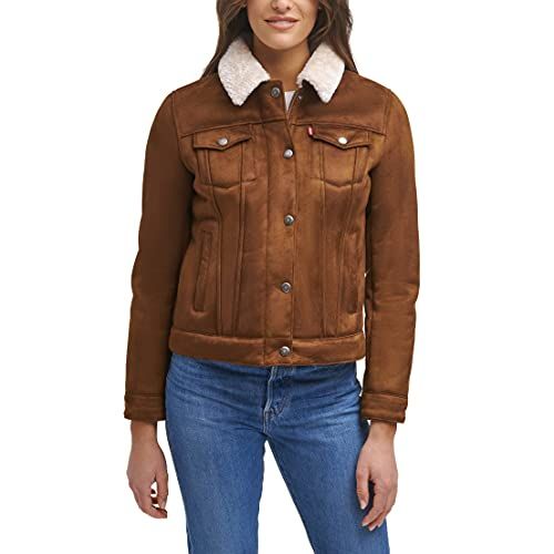 Womens levi jacket sales with sherpa lining