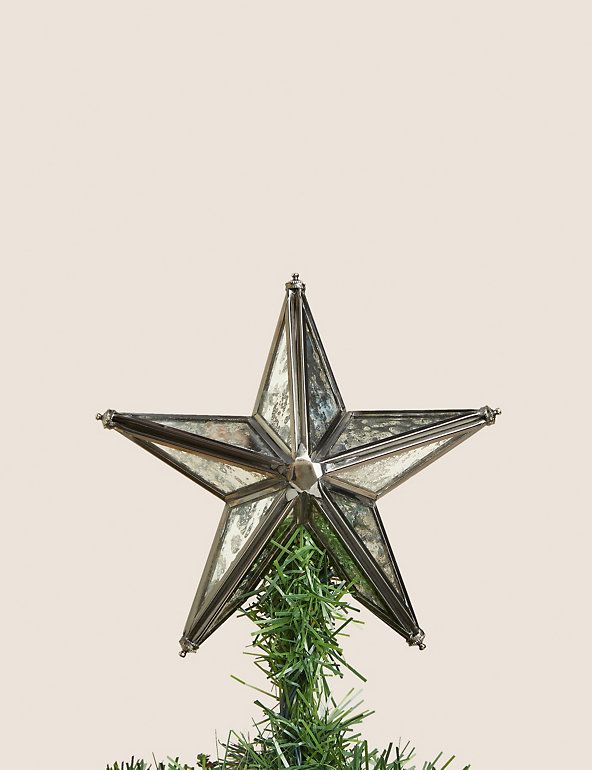 Silver Star Tree Topper