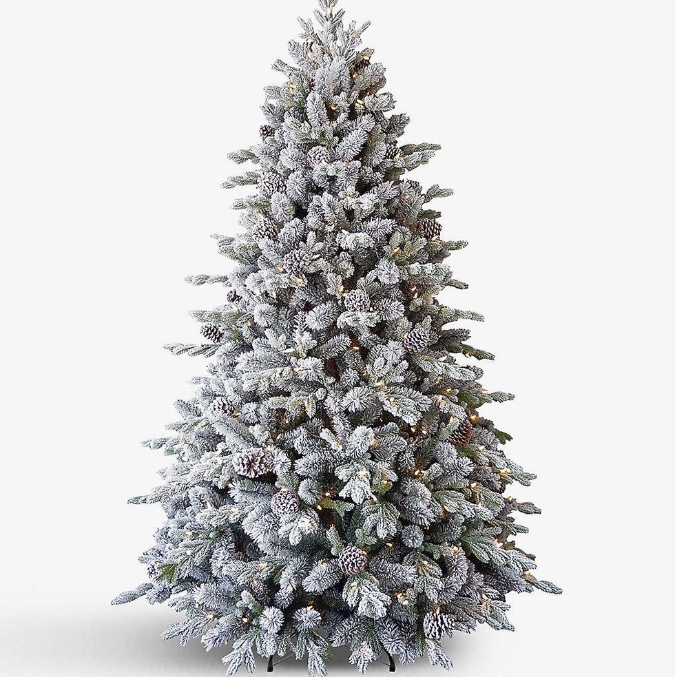 Snowy Pine 7.5ft Pre-Lit Christmas tree
