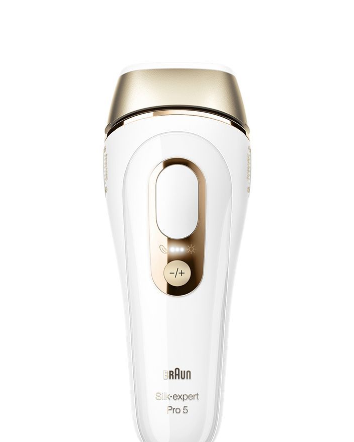 Braun IPL Silk Expert Pro 5 Visible Hair Removal For Women And Men Venus  Razor Alternative For Laser Hair Removal Gifts For Women PL5137 White/Gold  IPL 5137