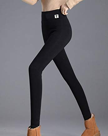 Premium Fleece Lined Leggings Women High Waisted Winter Warm Leggings - 20+  Colors, Regular & Plus Size