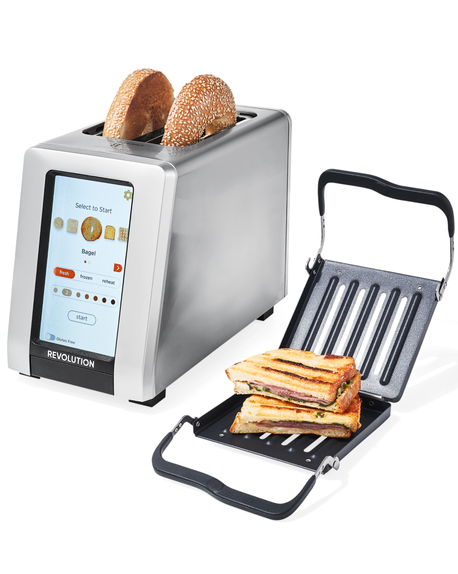 Toaster with Panini Press & Warming Rack