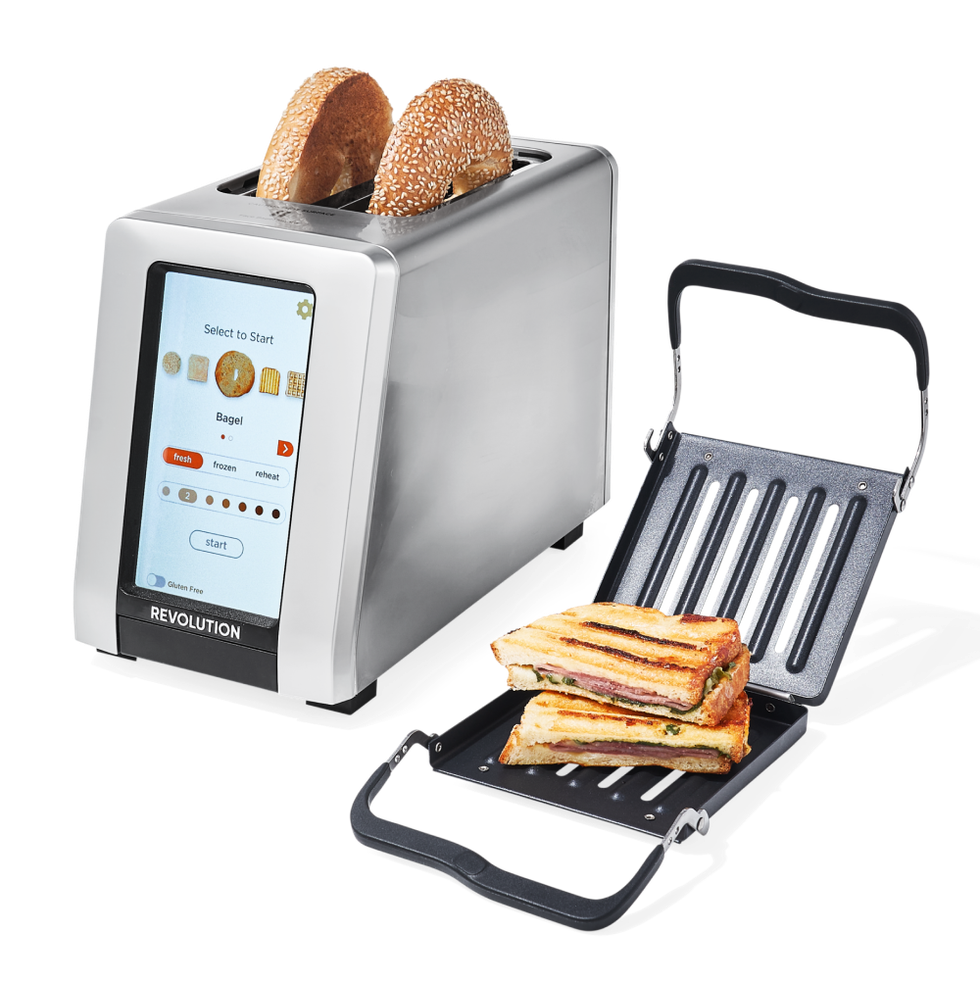 Toaster with Panini Press & Warming Rack
