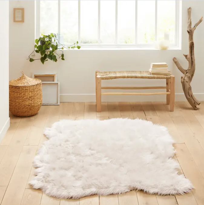 Livio Large Faux Sheepskin Rug