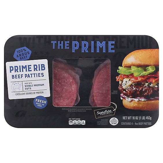 Signature SELECT® Prime Rib Beef Patties