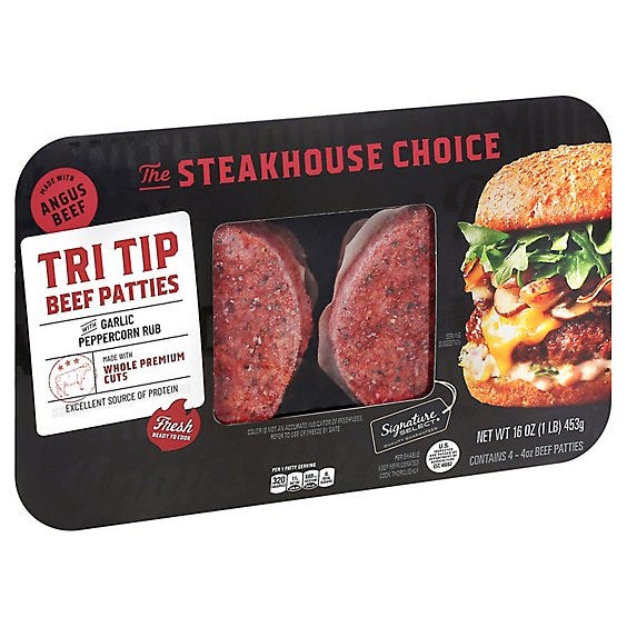Signature SELECT® Tri Tip Beef Patties