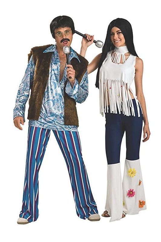 Halloween Rock Disco Female Singer Costumes Women Vintage 70s 80s Hippie  Costume Stage Performance Dancing Outfit O