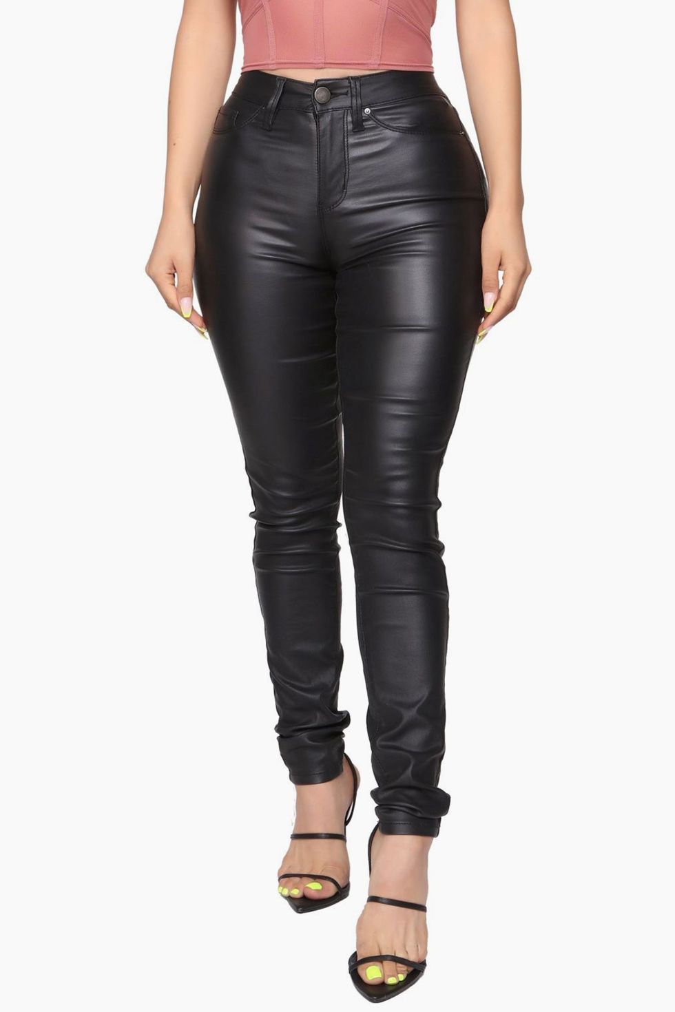 Women Black Leather Pants/ High Waisted Leather Leggings for Women/ Black  Leggings for Women -  Canada