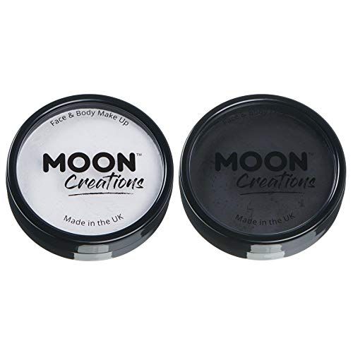 Moon Creations - Pintura Facial Profesional activada por Agua - Set Monocromo