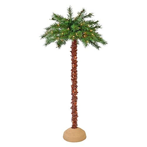 4 Foot Pre-Lit Artificial Palm Tree 