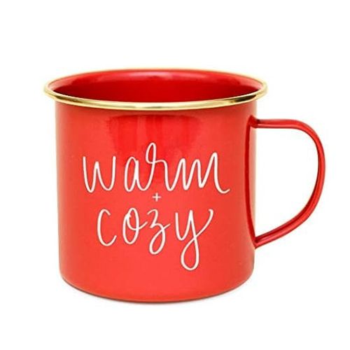 Sweet Water Decor Pumpkin Spice Orange Metal Coffee Mug -18oz