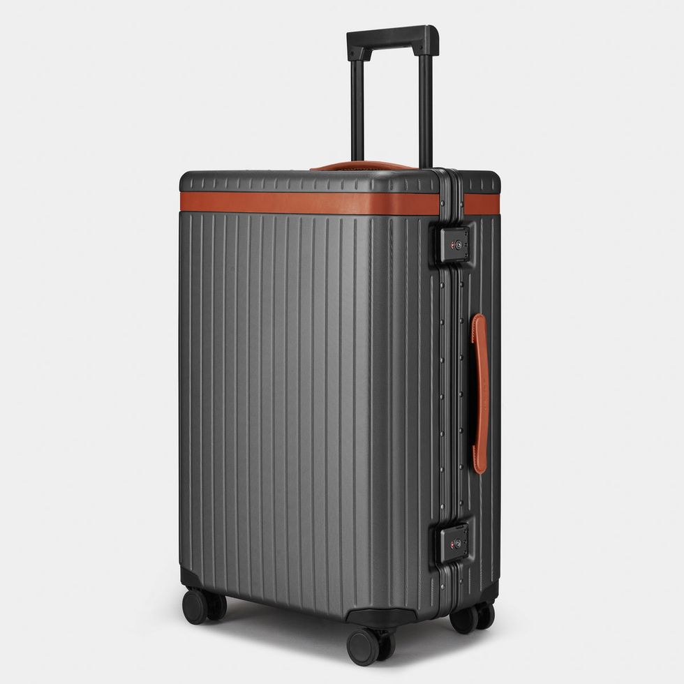 The Check-in Large grey polycarbonate suitcase