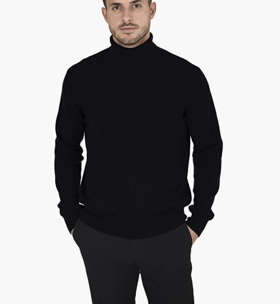Essential Knit Turtleneck Sweater Cashmere