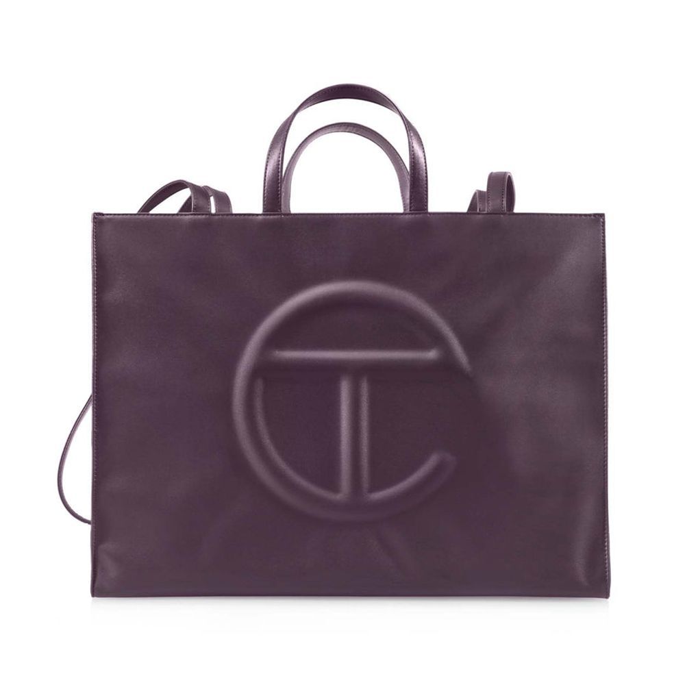 Shopping Tote Faux Leather Large