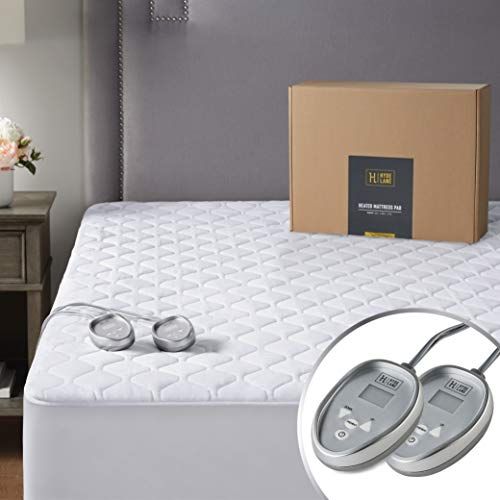 Electric Heated Mattress Pad with 5 Heating Levels and Overheat Protection-Gray | Costway