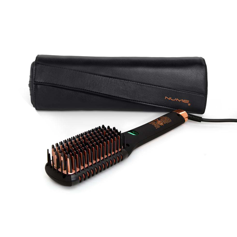 Best straightening brush on sale for curly hair