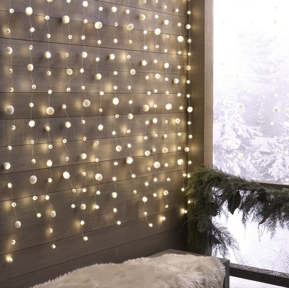 Snowball Curtain Rain String Lights