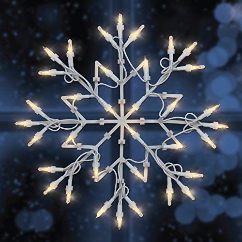 White Snowflake Christmas Light  