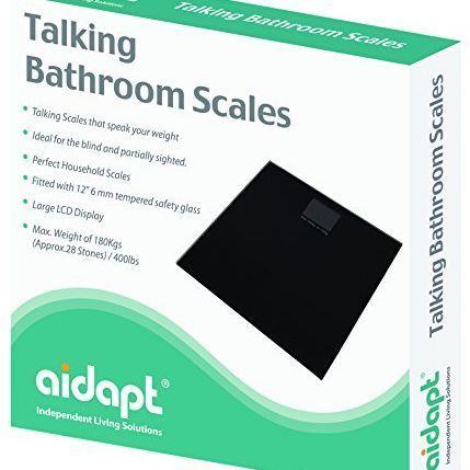 Digital Talking Bathroom Scale Clear Glass