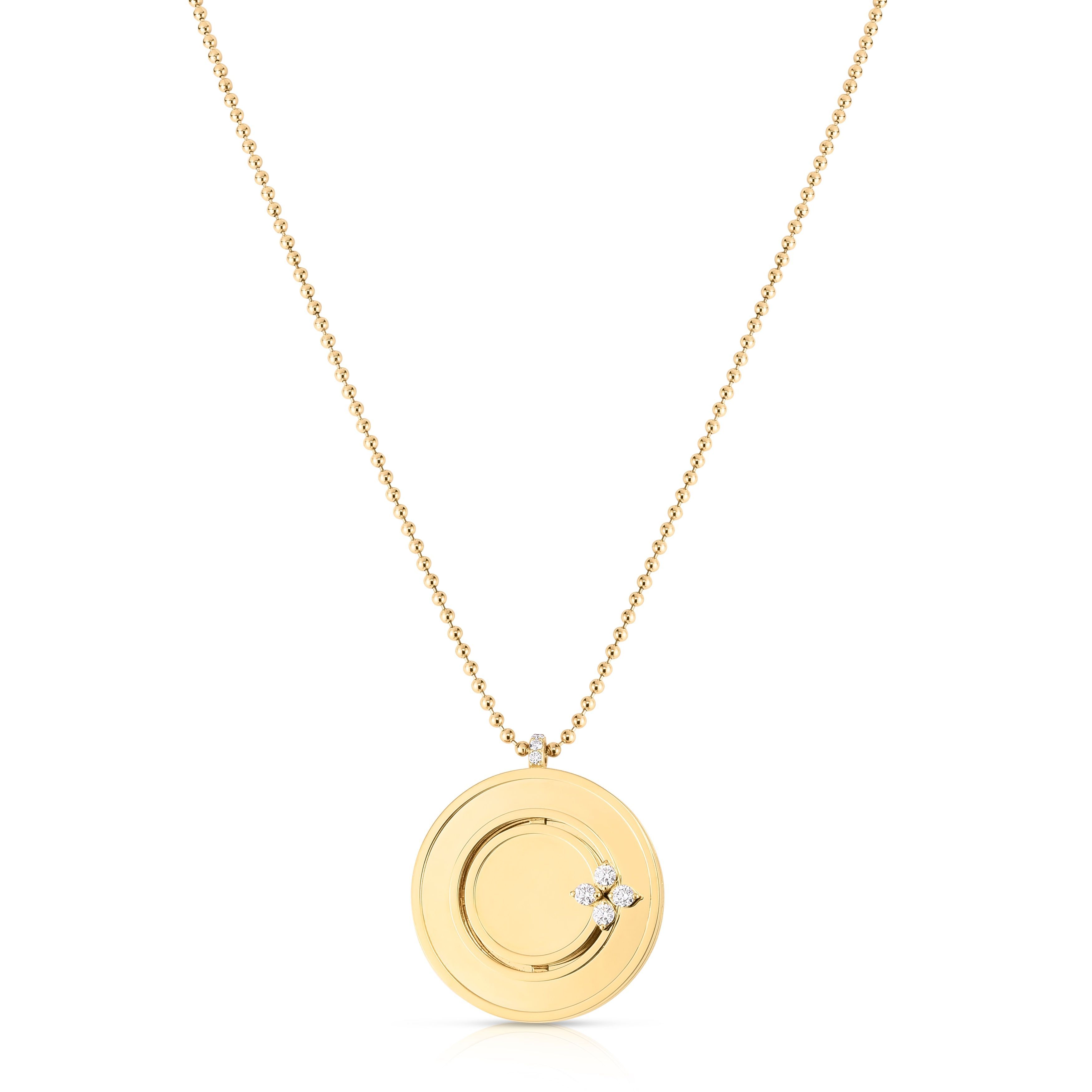 18k Yellow Love in Verona Large Medallion Necklace