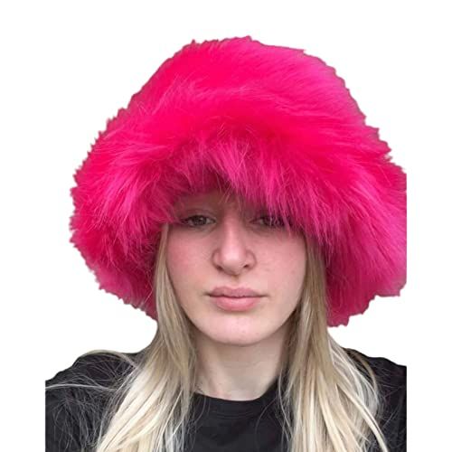 Faux Fur Winter Bucket Cap