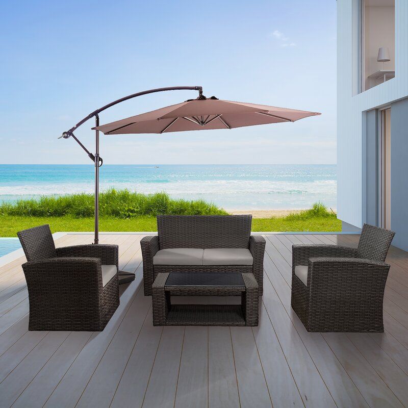 Alfonso 4-Piece Outdoor Seating Group