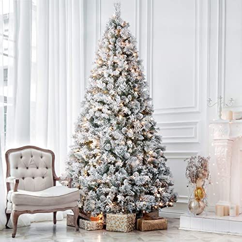 9-Foot Snow Flocked Artificial Christmas Tree