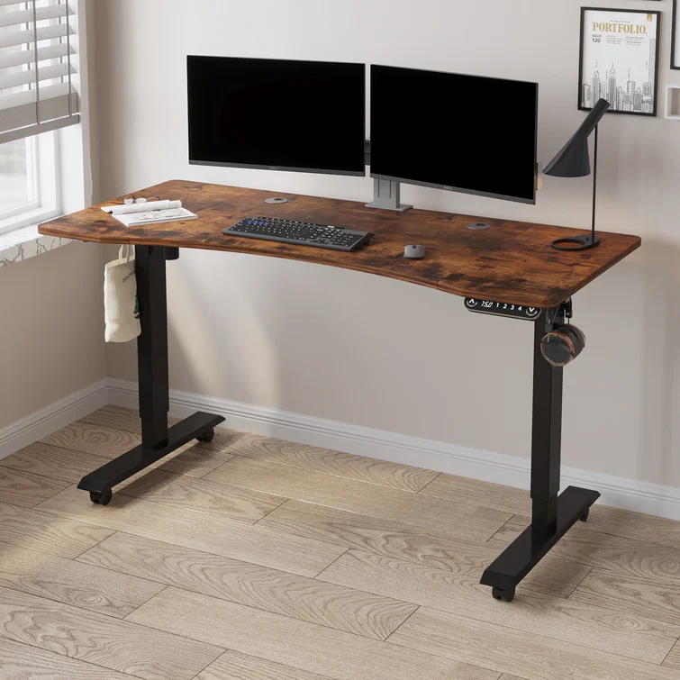 Adjustable Height Wood Standing Desk
