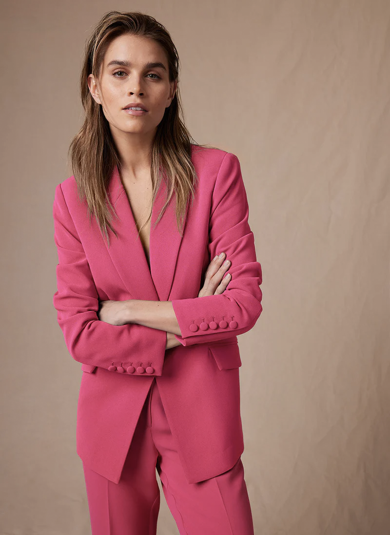 Pink Fitted Blazer