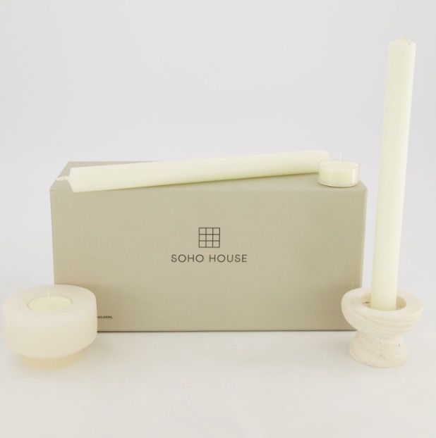 White Oresund Candle Holder Set