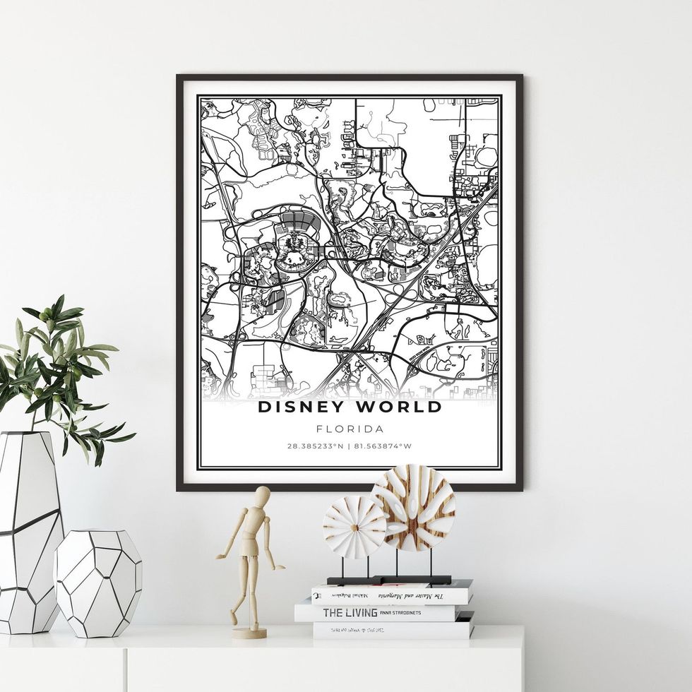 Disney World Map Print