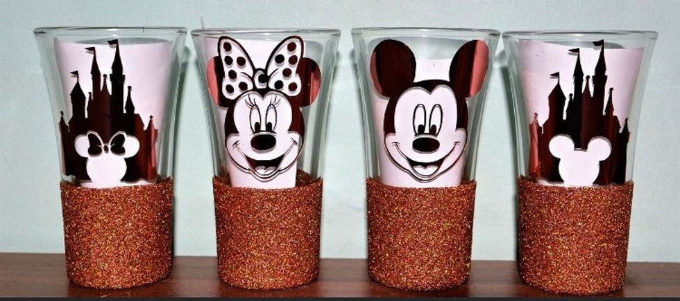 Minnie and Mickey Shot Glasses