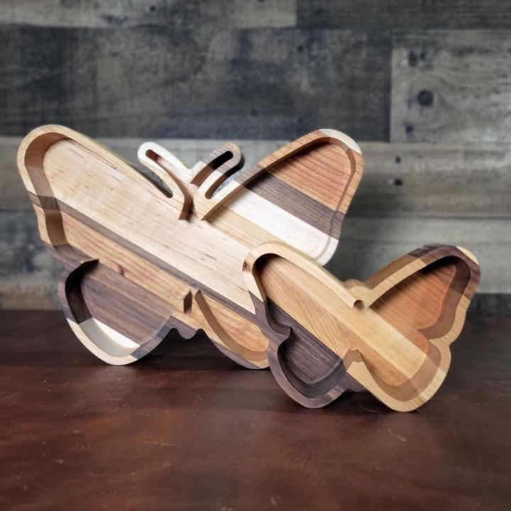 Butterfly Wood Tray