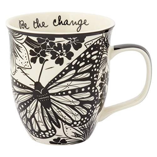 Black and White Butterfly Mug 