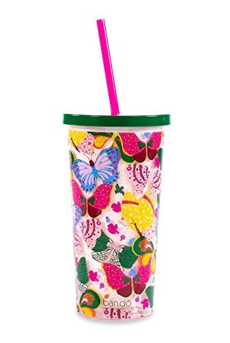 Insulated Tumbler with Reusable Straw