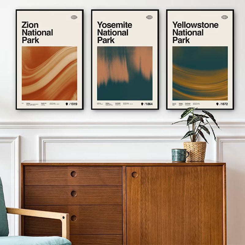 National Parks Collection Trio Poster Set