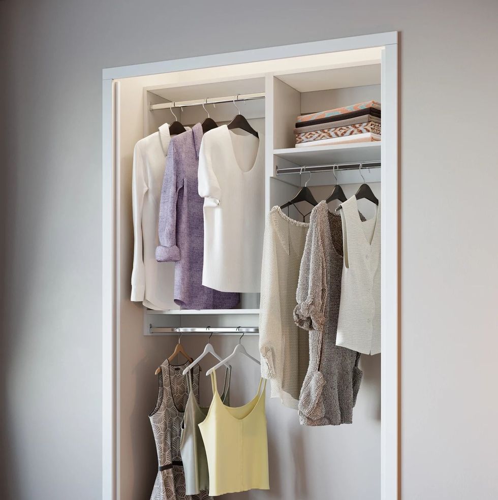 Modular Closet System - A Bedroom Organization and Storage System for  Closet Organizers and Storage - Including a Hanging Closet Organizer and  Closet