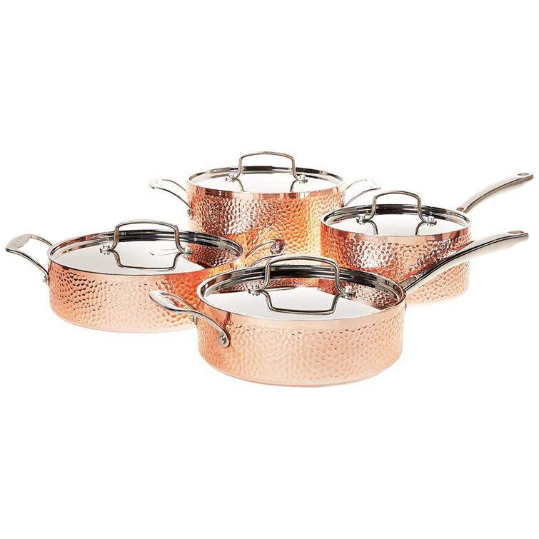 9-Piece Copper Cookware Set