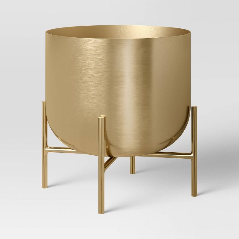 Brass Stand Planter  