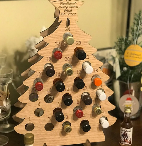 Advent Calendar for Alcohol & Adults | Gift Booze & Wine for Christmas 2023  | Great White Elephant & Holiday Party Hostess Present Idea | Alcohol Not