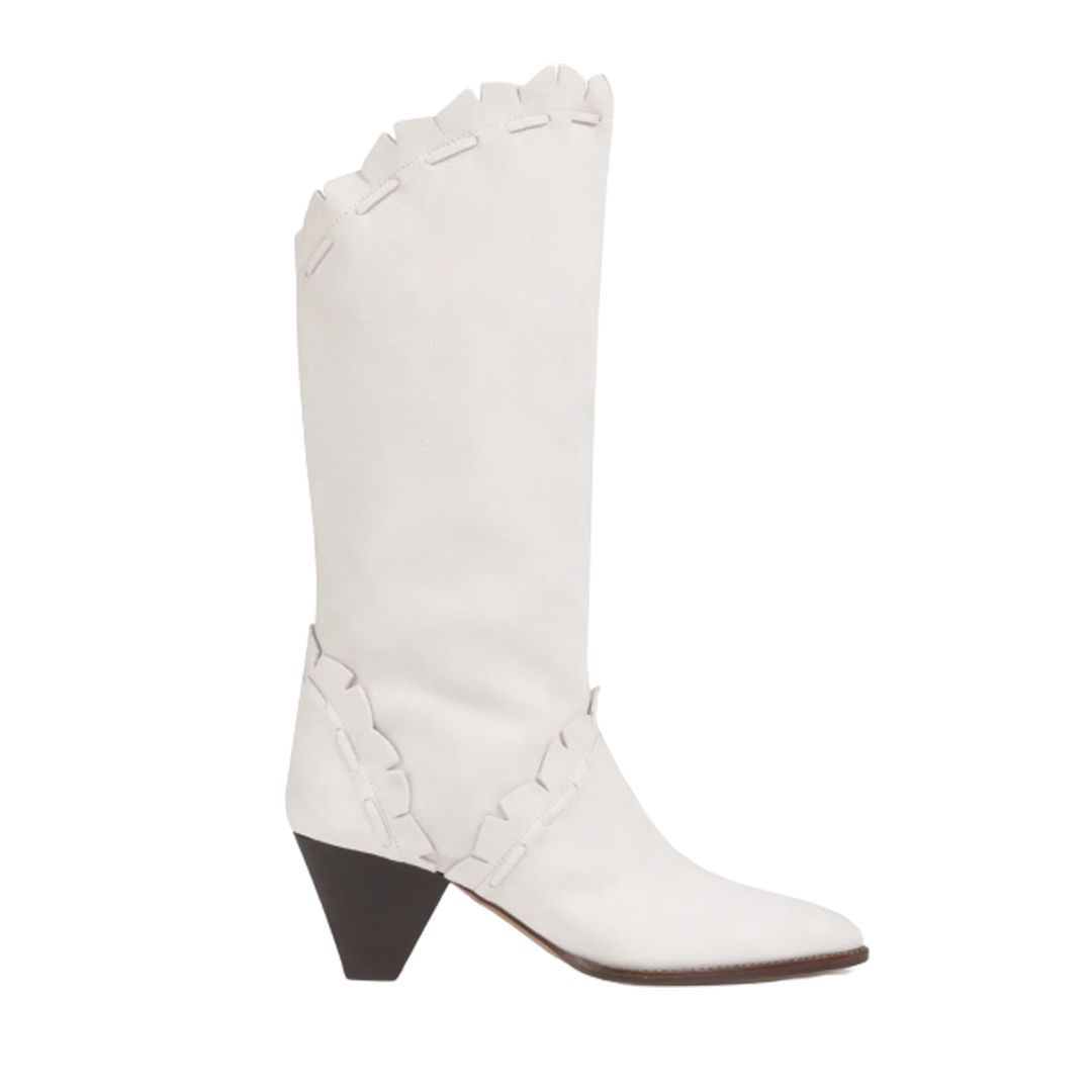 ladies white summer boots