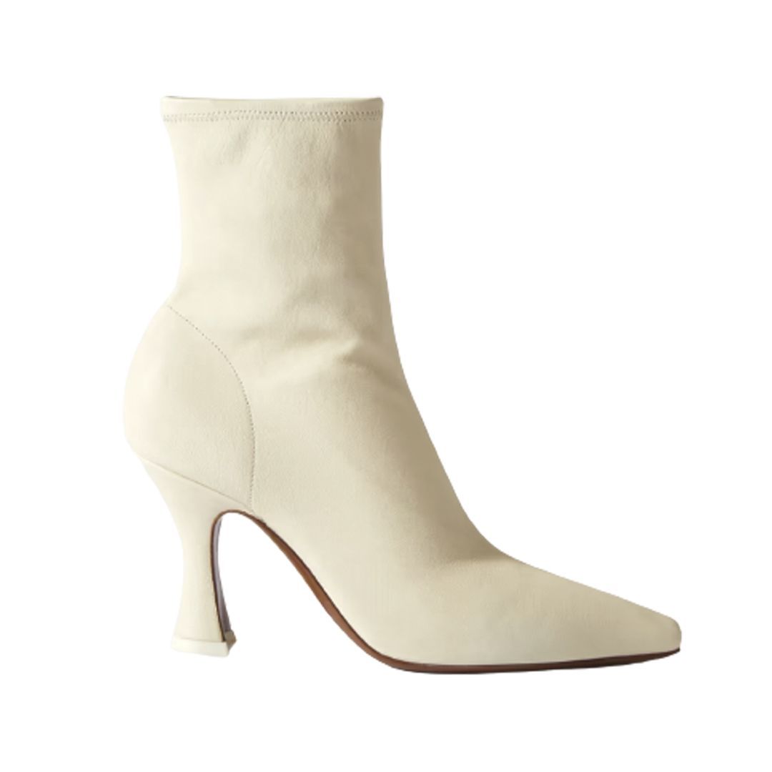 White heeled 2025 boots uk