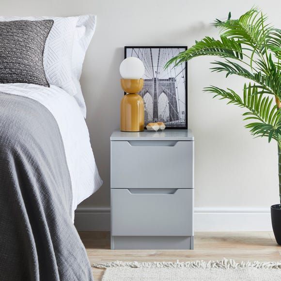 Grey bedside online table dunelm