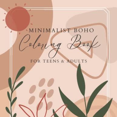 Minimalist Boho Coloring Book 