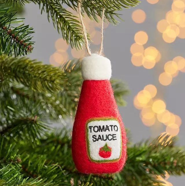 Jolly General Store Felt Tomato Sauce Tree Decoration