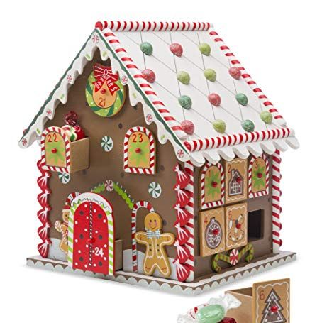 Wooden Gingerbread House Countdown to Christmas Advent Calendar