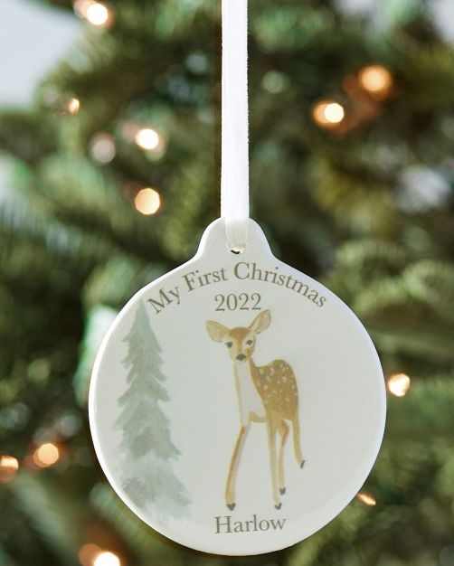 'My First Christmas' Baby Animals Ornament