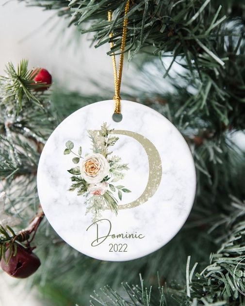 Personalized Letter Name Ornament