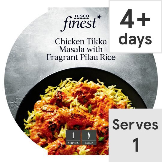 Tesco Finest Chicken Tikka Masala And Pilau Rice 450g