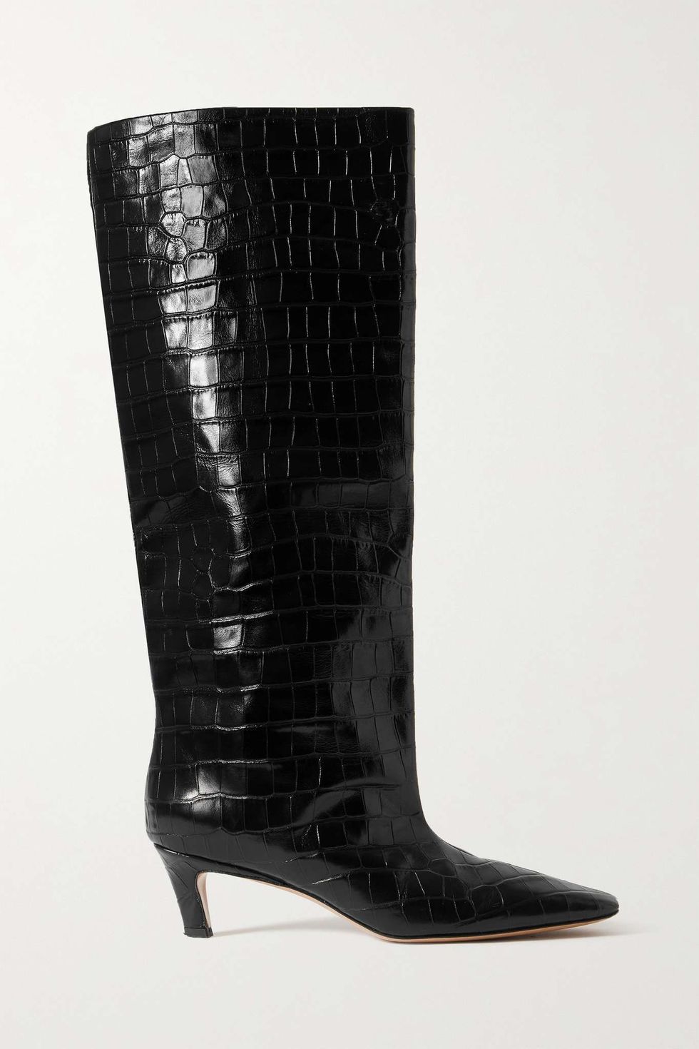 長靴推薦：Totême鱷魚紋及膝長靴